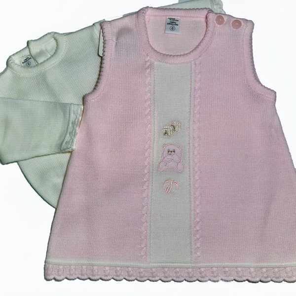 Vestido Rosa y Camiseta Blanca - VISI