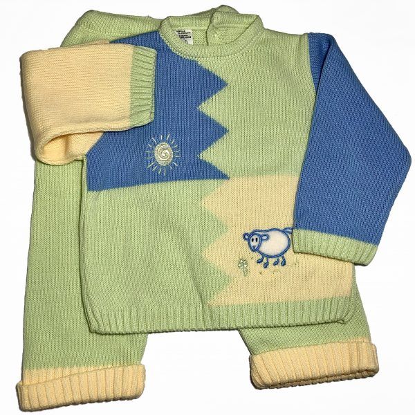 Conjunto 2 piezas Verde, Azul y Amarillo - VISI