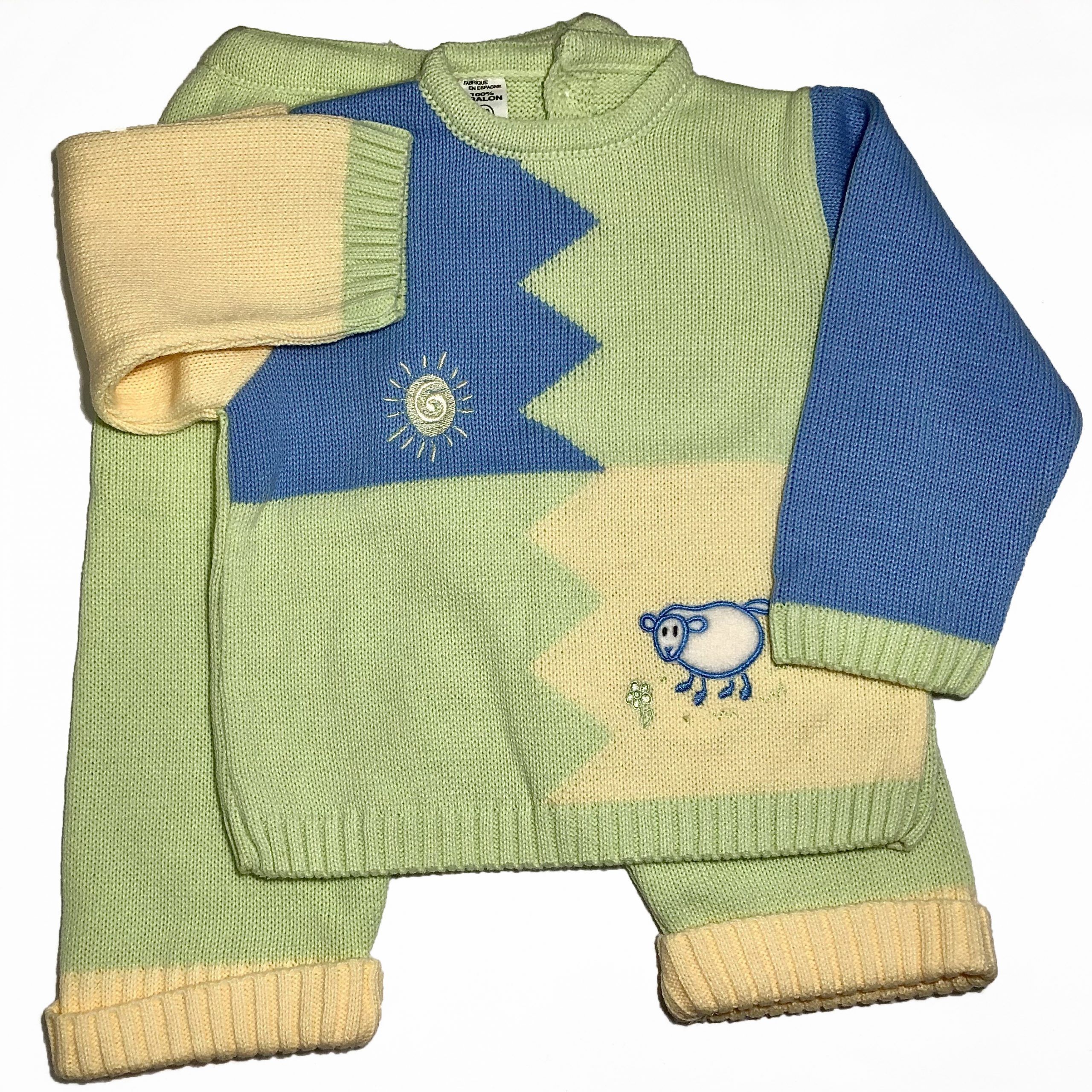 Conjunto 2 piezas Verde, Azul y Amarillo - VISI