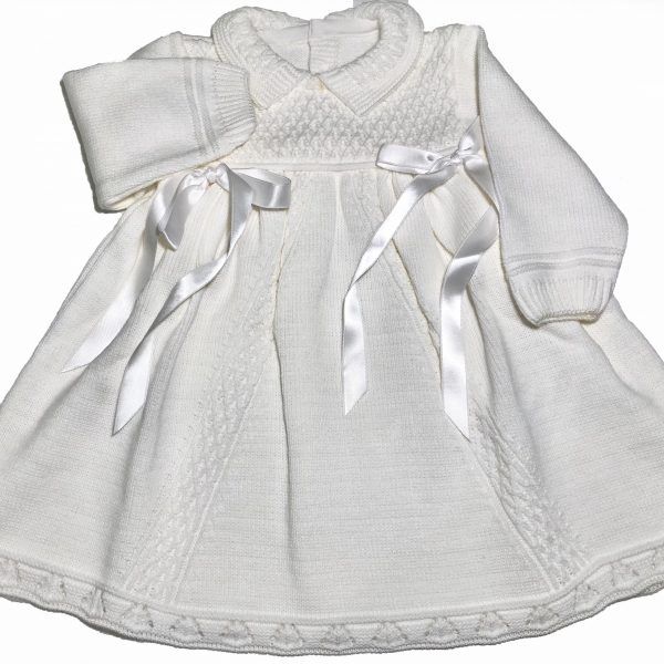 Vestido blanco roto lazos - VISI