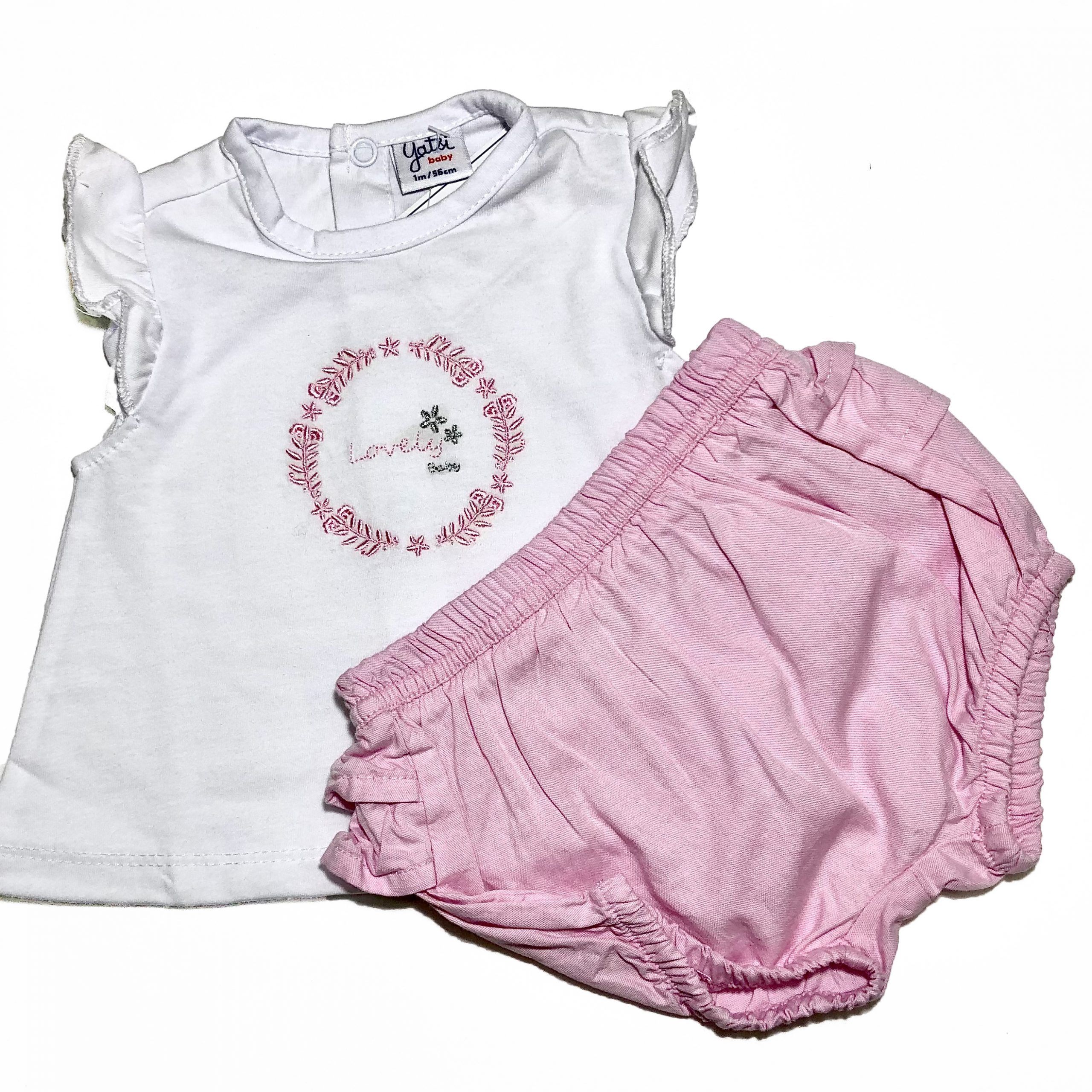 Conjunto 2 piezas Rosa "Lovely Baby"- Yatsi