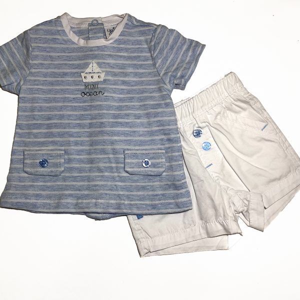 Conjunto 2 piezas Marinero Azul- Yatsi