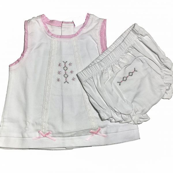 Conjunto 2 piezas Vestido Blanco- Yatsi