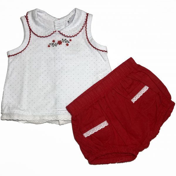 Conjunto 2 piezas Rojo y Blanco - Yatsi