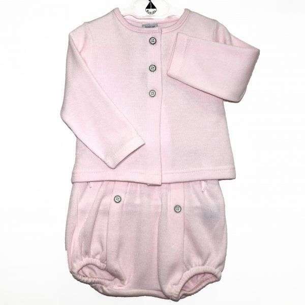 Conjunto Rosa Manga Larga - Babidu