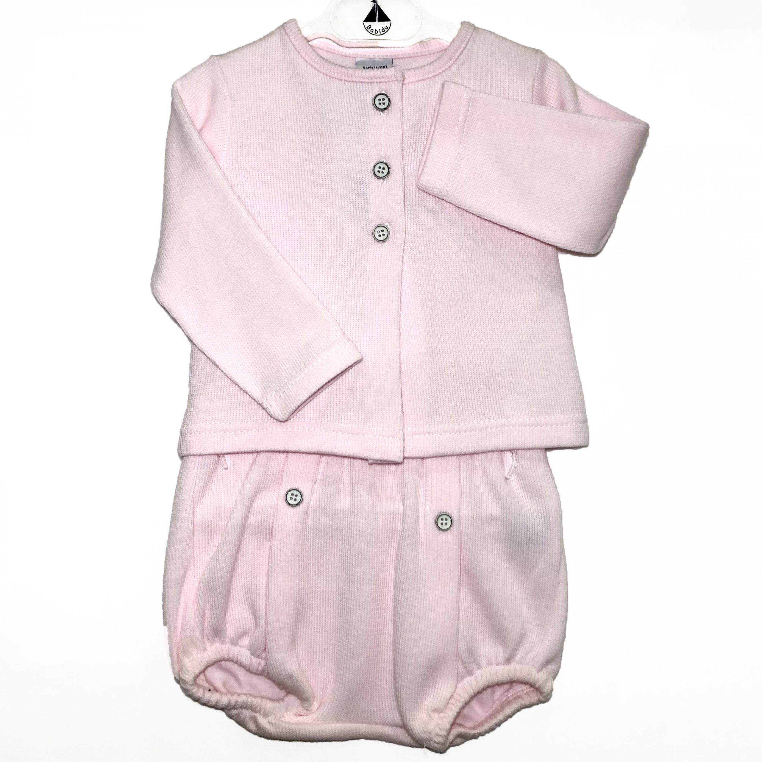 Conjunto Rosa Manga Larga - Babidu