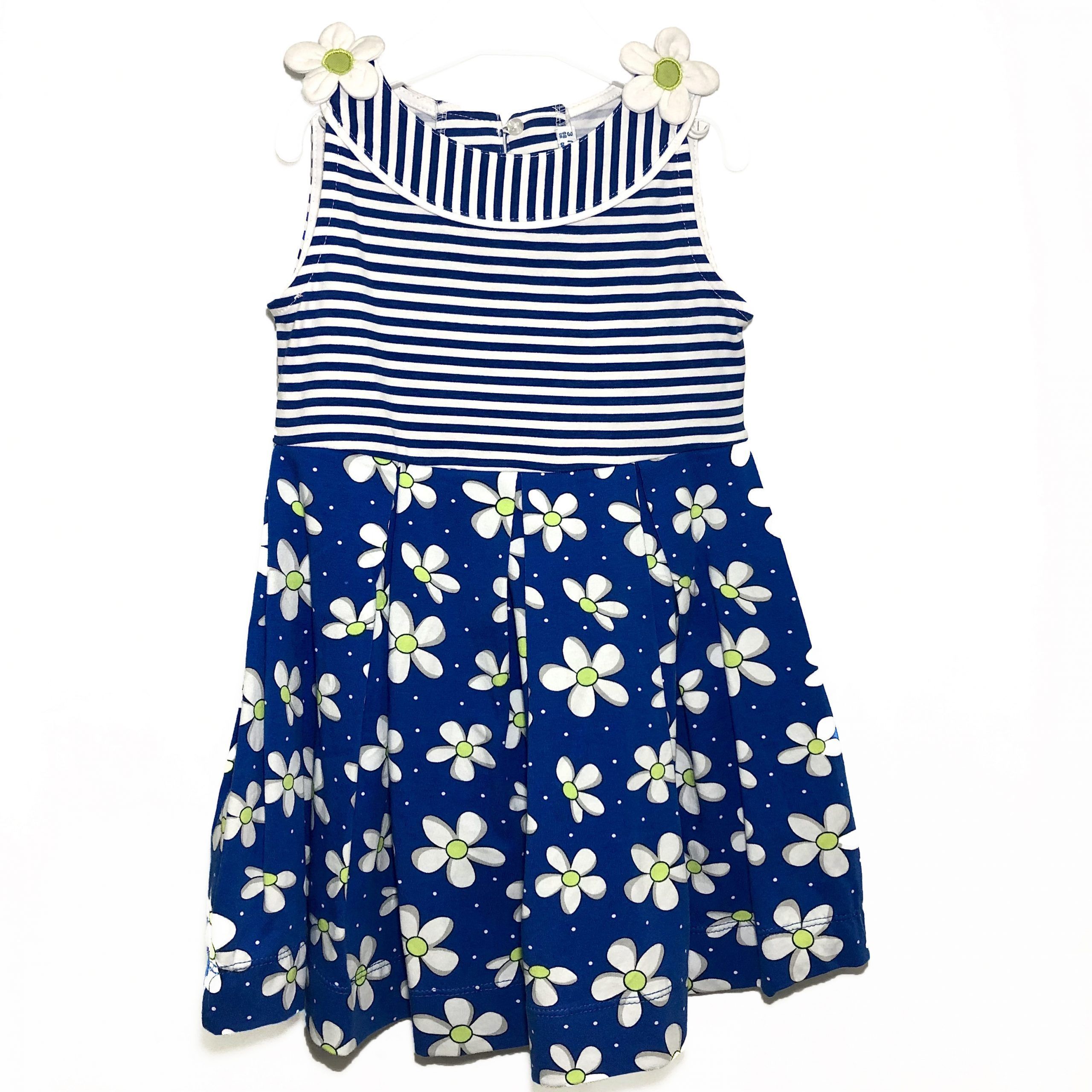 Vestido Azul Flores - Mayoral
