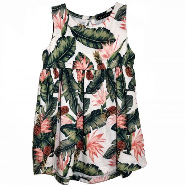 Vestido Hojas- Piedrita Baby