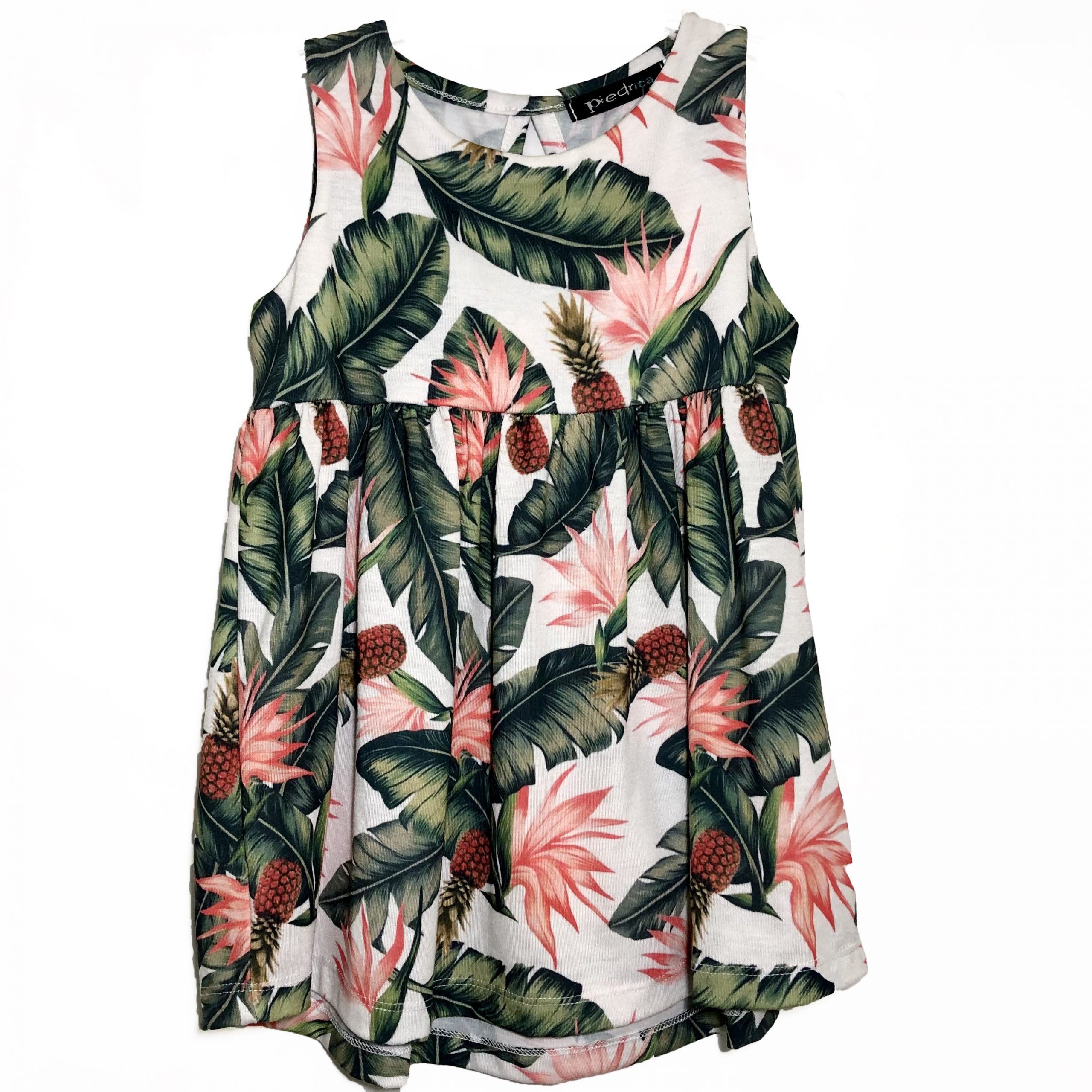 Vestido Hojas- Piedrita Baby