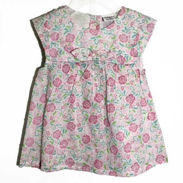 Conjunto 2p Flores Rosas - Yatsi