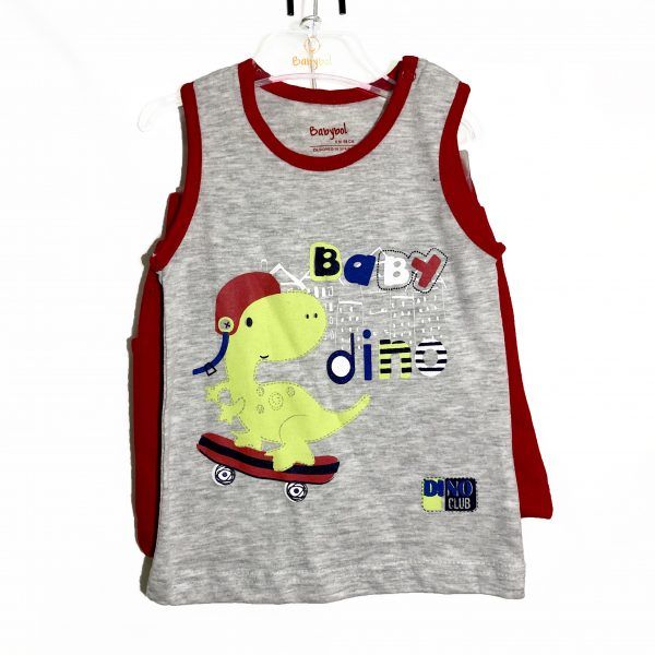 Conjunto 2P Rojo y Gris- Babybol