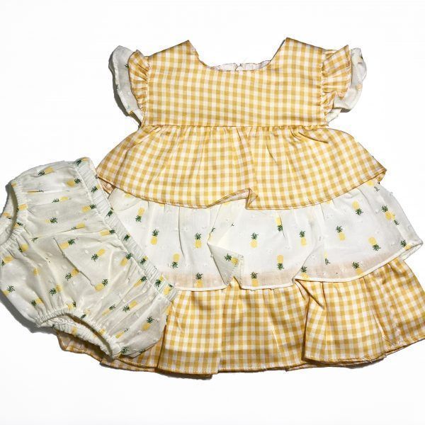 Conjunto 2P Vestido Cuadro Vichi- COCO
