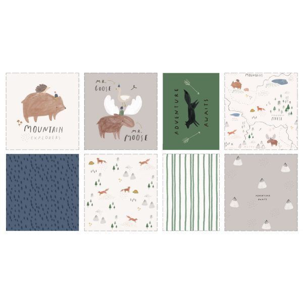 PP7 Poplin Panel AW Misty Mountains Panel- KATIA