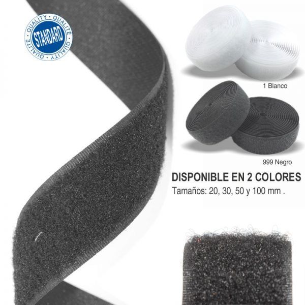 Velcro Coser Hembra Blanco 20 mm
