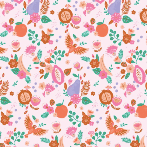 Poplin Fabric Tulum Fruits- KATIA