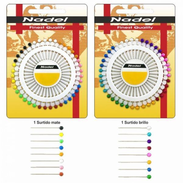 Disco de Alfiler Color Cabeza Plástico