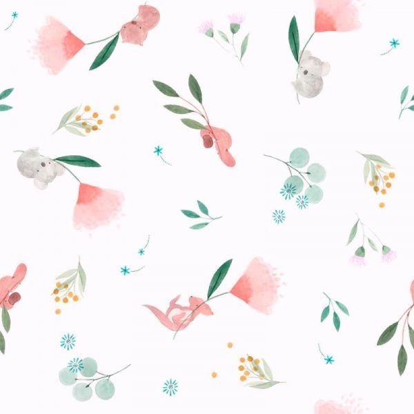Poplin Fabric Flying Kangaroos- KATIA