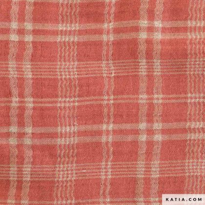 MT1 Mousseline Tartan Pink - Katia
