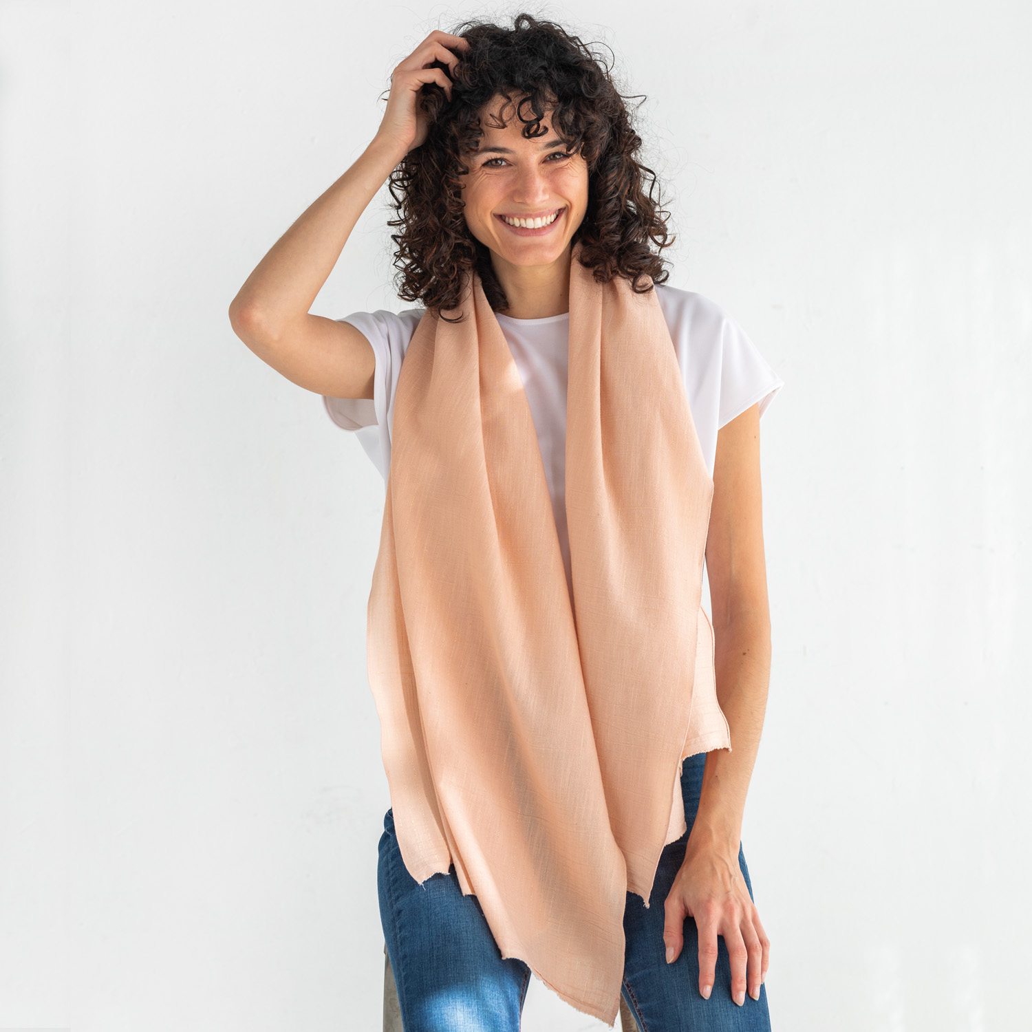 SAGC9 Sari Gold Color Conch Shell- Katia - Imagen 2