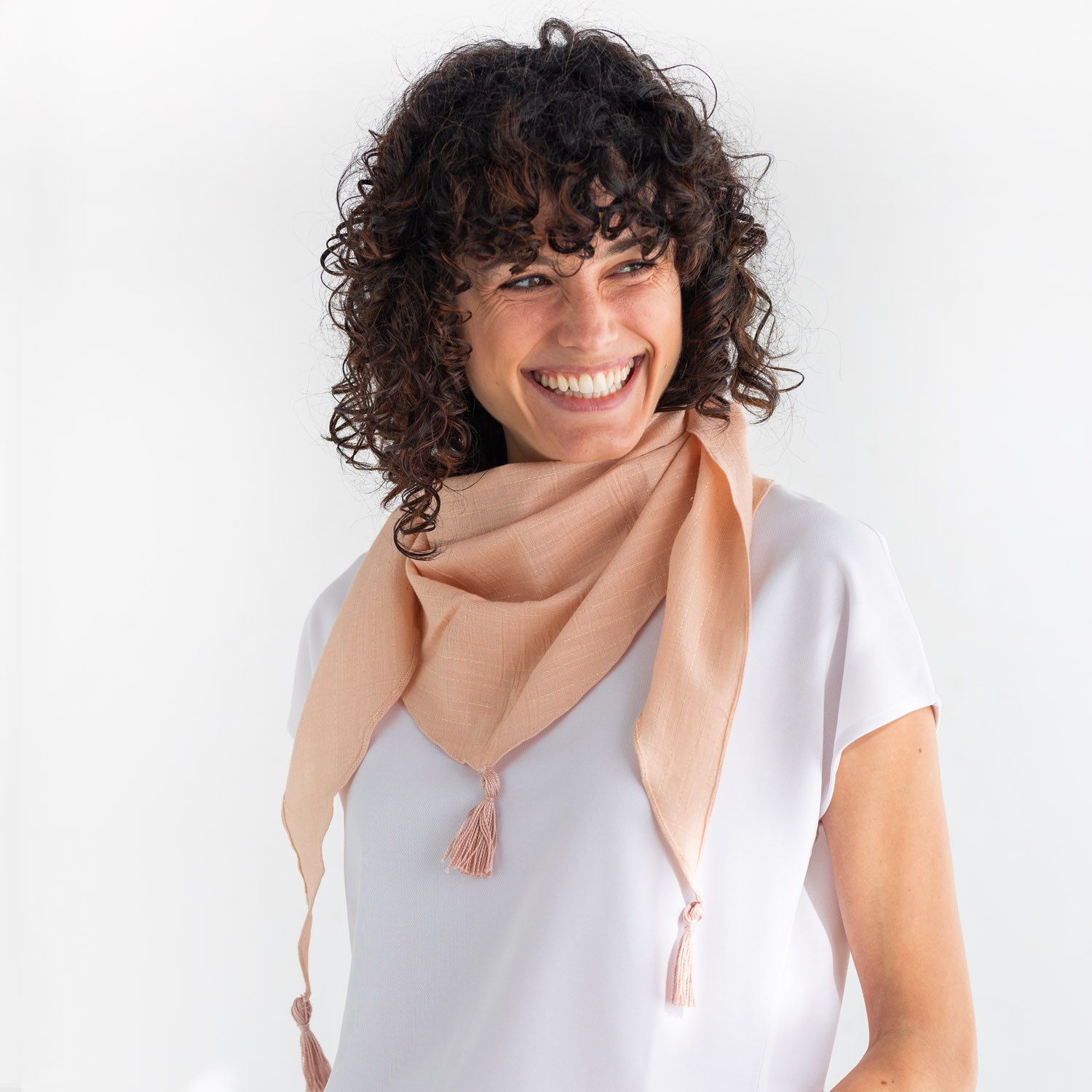 SAGC9 Sari Gold Color Conch Shell- Katia - Imagen 3