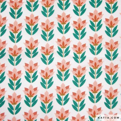 PAW217 Poplin AW 70's Flowers - Katia