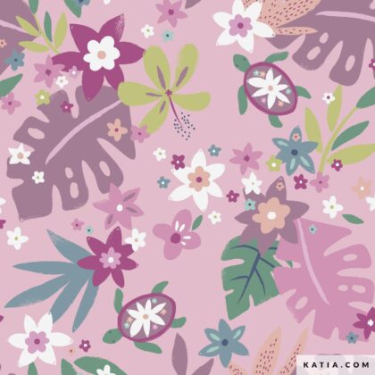 P200 Poplin Tropica Turtles - Katia